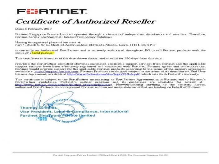 fortinet replacing exchange certificate